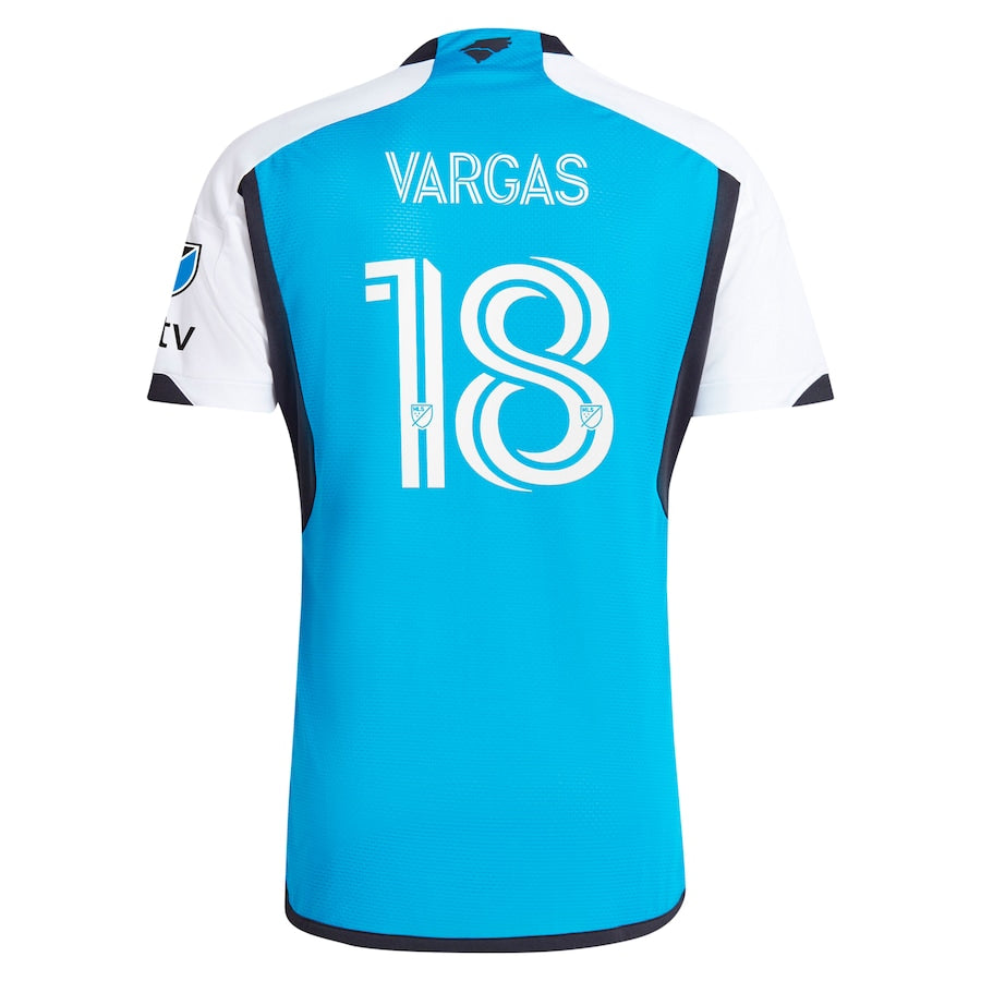 Kerwin Vargas Charlotte FC adidas 2024 The Carolina Kit: Explore Authentic Player Jersey - Blue