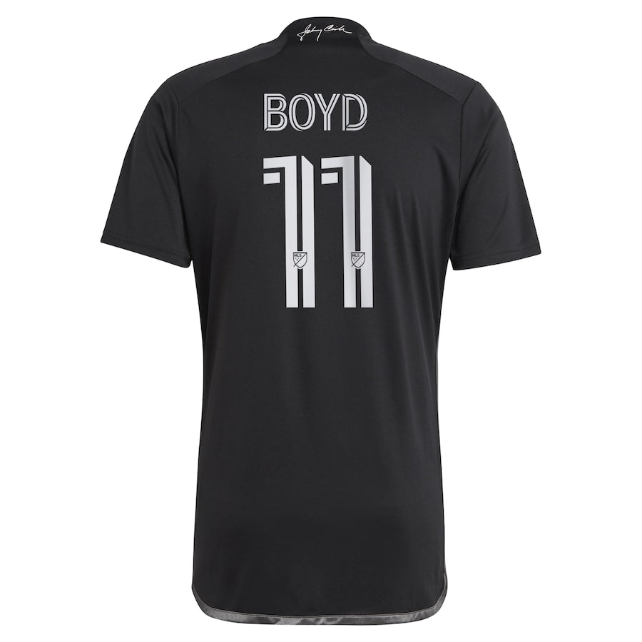 Tyler Boyd Nashville SC adidas 2024 Man In Black Kit  Player Jersey - Black