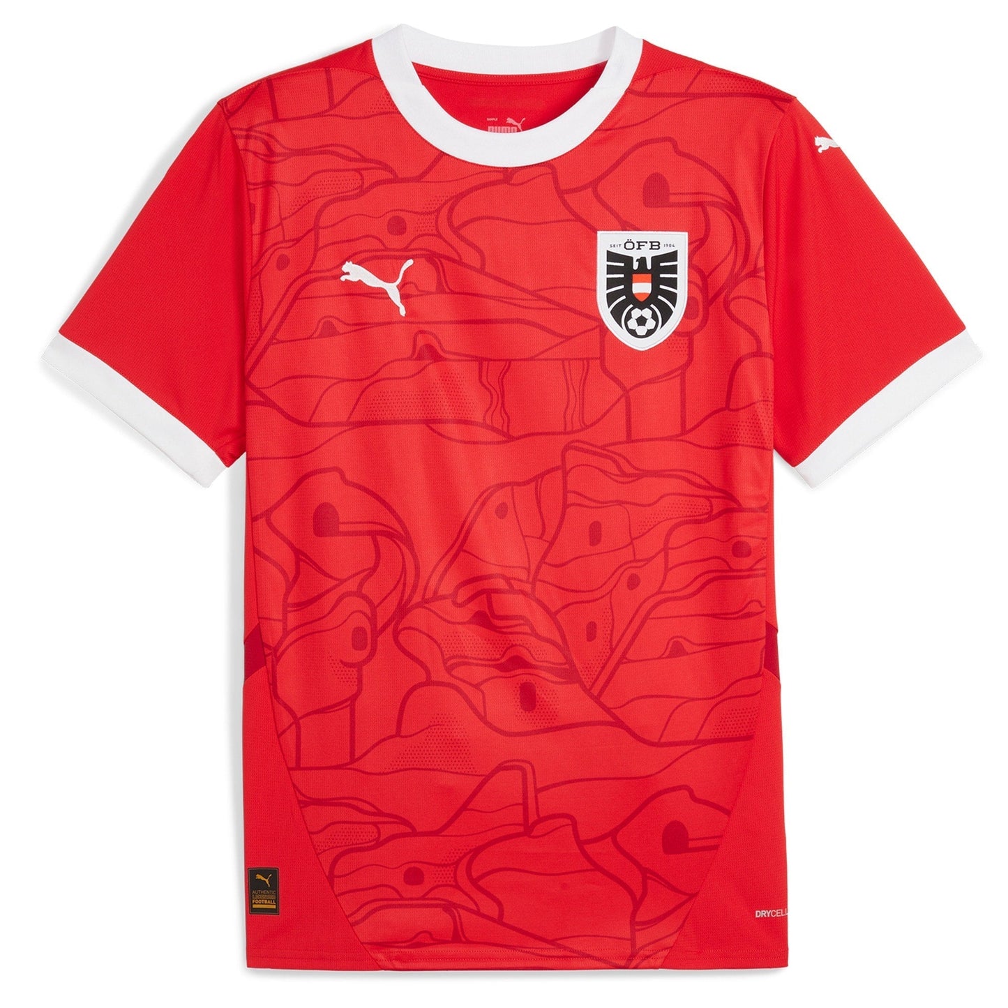 Austria National Team Puma 2024 Home Jersey - Red