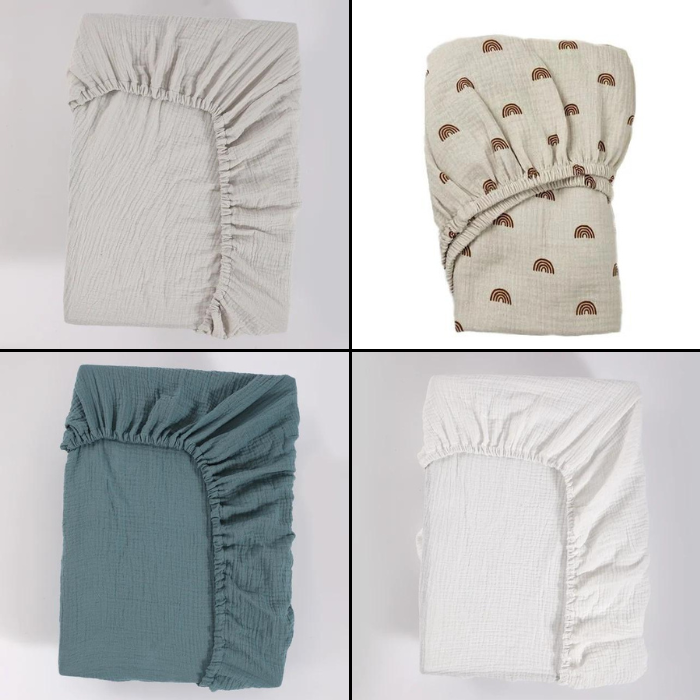 Premium Cotton Muslin Crib Sheets for Blissful Baby Dreams