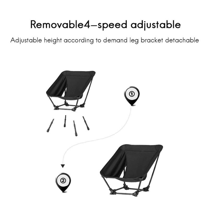 Ergonomic Folding Outdoor Chair - Portable, Stable, and Comfortable