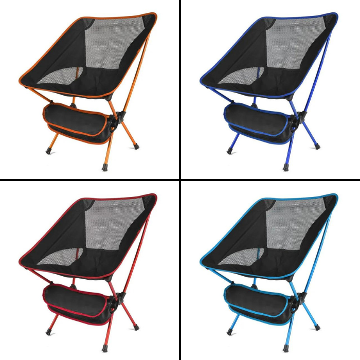 Ultralight Detachable Folding Chair - Portable, Durable, and Extended Comfort for Outdoor and Indoor Use