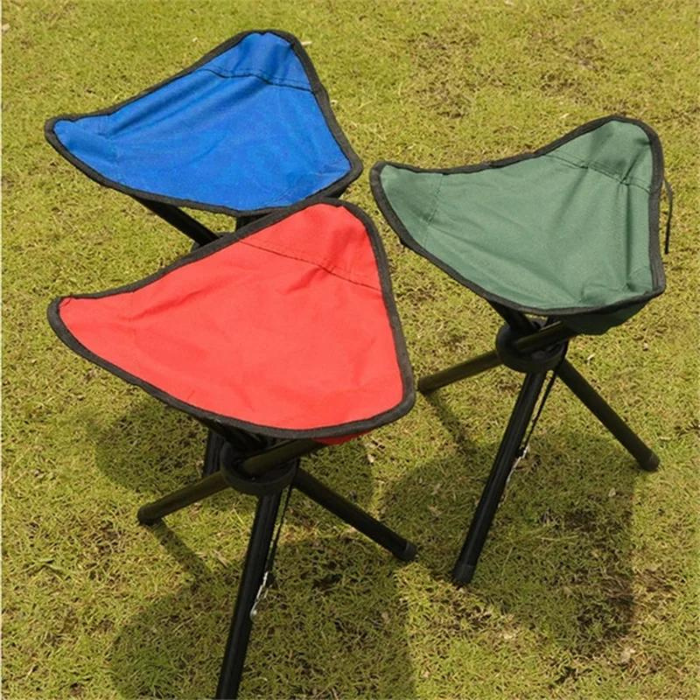 Multifunctional Foldable Beach Chair - Outdoor Portable Triangle Stool