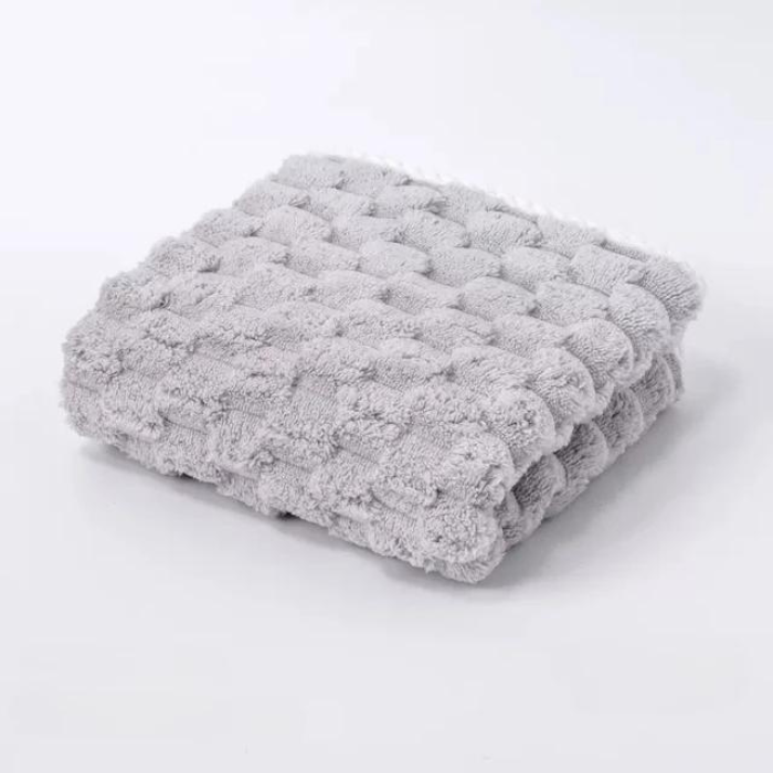 Cute Colorful Quick Dry Towel - Super Absorbent Cloud Grid Pattern