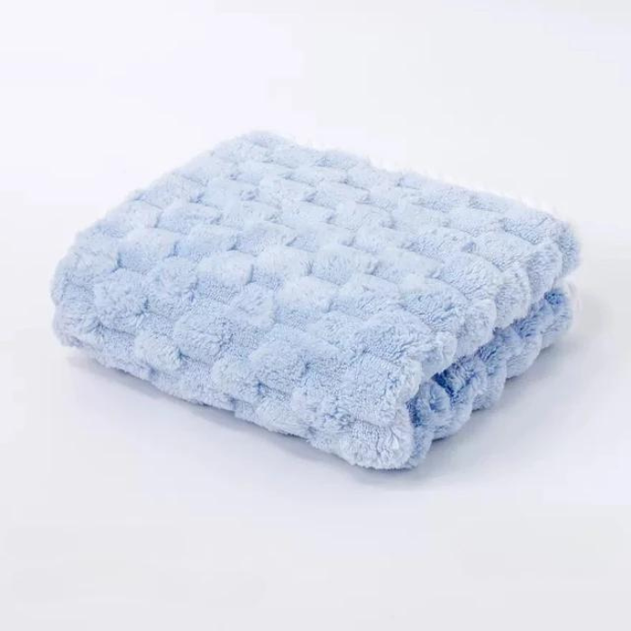 Cute Colorful Quick Dry Towel - Super Absorbent Cloud Grid Pattern