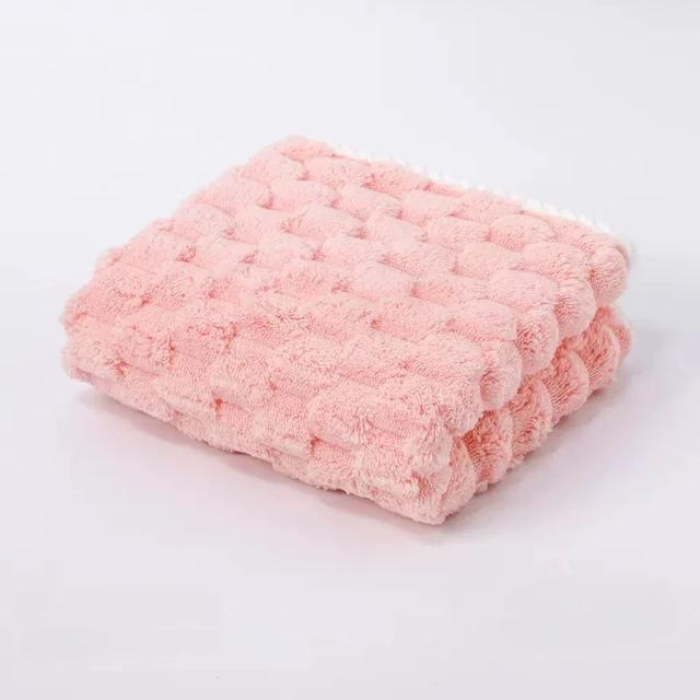 Cute Colorful Quick Dry Towel - Super Absorbent Cloud Grid Pattern