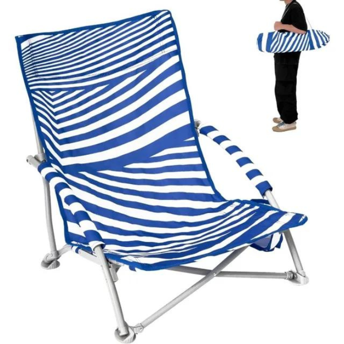 Ultra-Light Adjustable Reclining Beach Mat Chair - Portable and Comfortable Lounge