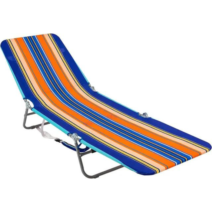 Portable Beach Lounge Chair - All-Weather, Folding, with Backpack Straps and Storage Pouch