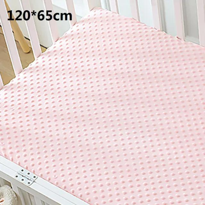 Deluxe 3D Dot Velvet Crib Sheet Set - Thickened Warmth and Protection for Winter