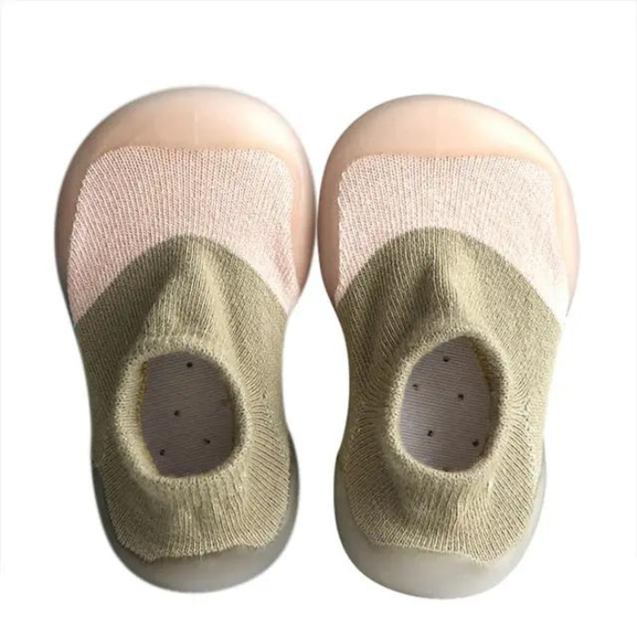 Baby and Toddler Soft Rubber Sole Sock Shoes - Perfect Non-Slip First Walkers