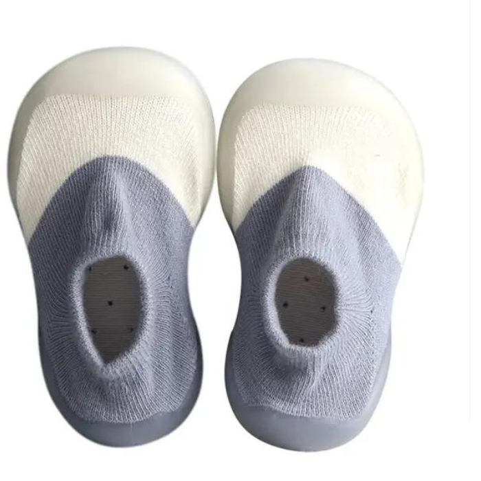 Baby and Toddler Soft Rubber Sole Sock Shoes - Perfect Non-Slip First Walkers