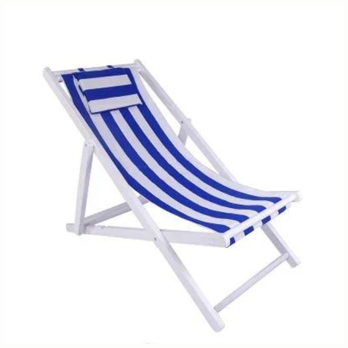 Fabric Lazy Folding Lounge Wood Beach Chair for Every Adventure