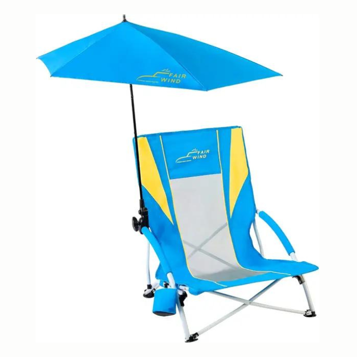 Sun-Safe Lounging Adult Beach Chairs with Umbrella And Heavy-Duty Design