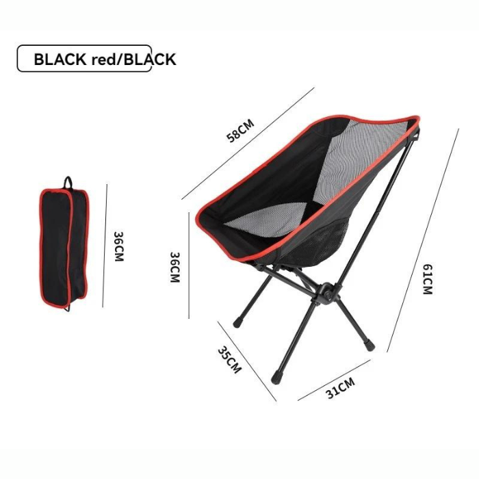 Portable and Durable High Back Recliner Favorite Camping and Beach Accessory