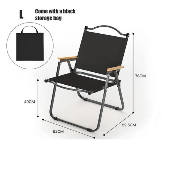 UltraLite MoonLander Portable Folding Chair for Beach, Fishing, and Outdoor Leisure