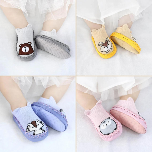 Comfort & Safety With Our Newborn Infant Shoes - Cotton Non-Slip Socks With Rubber Soles