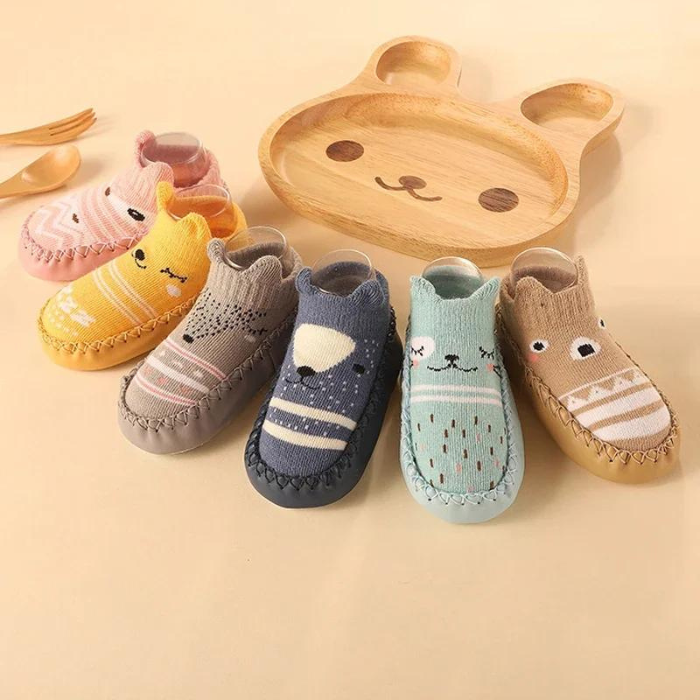 Shop Color Matching Baby Socks Shoes - Soft Soled Toddler Sneakers for Boys & Girls