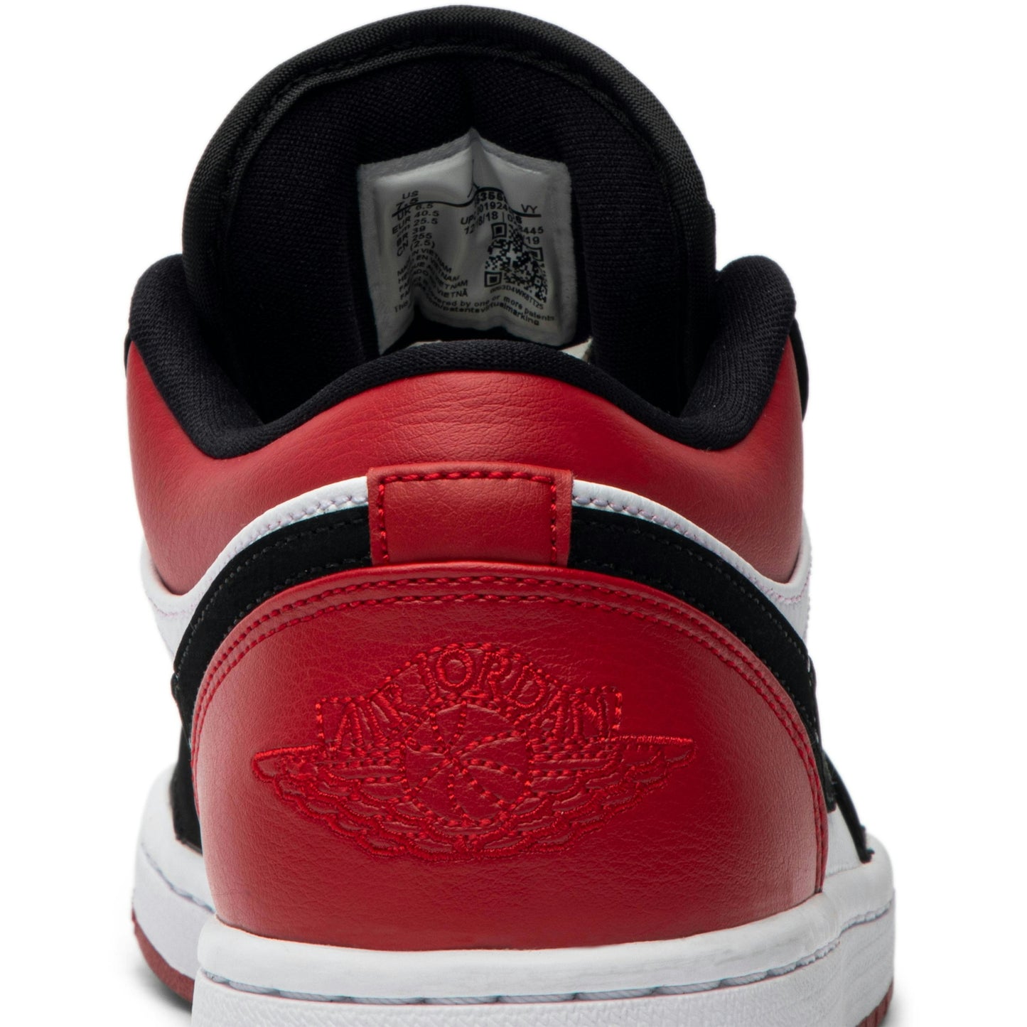 Air Jordan 1 Low ‘Black Toe’ 553558-116