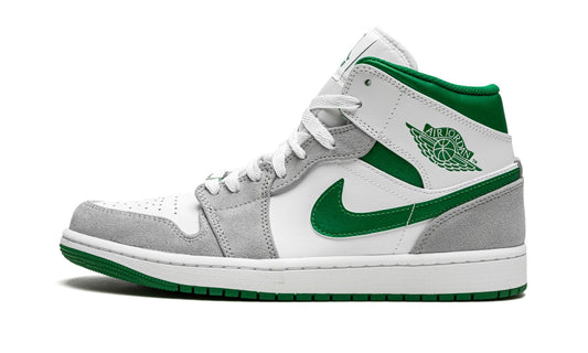 Air Jordan 1 MID SE Grey / Pine Green / White