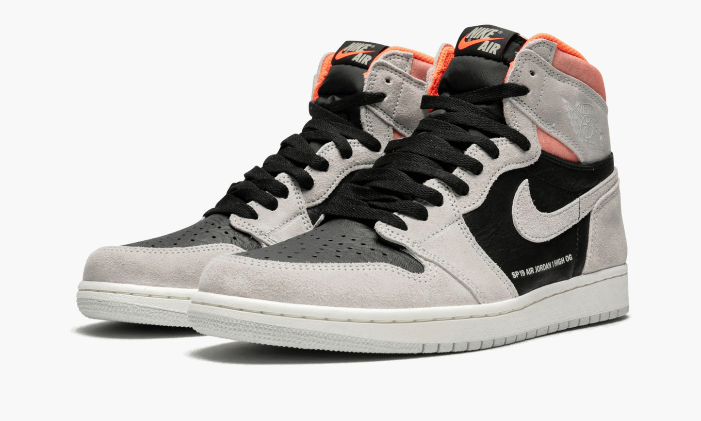 Air Jordan 1 Retro High OG Neutral Grey/Hyper Crimson