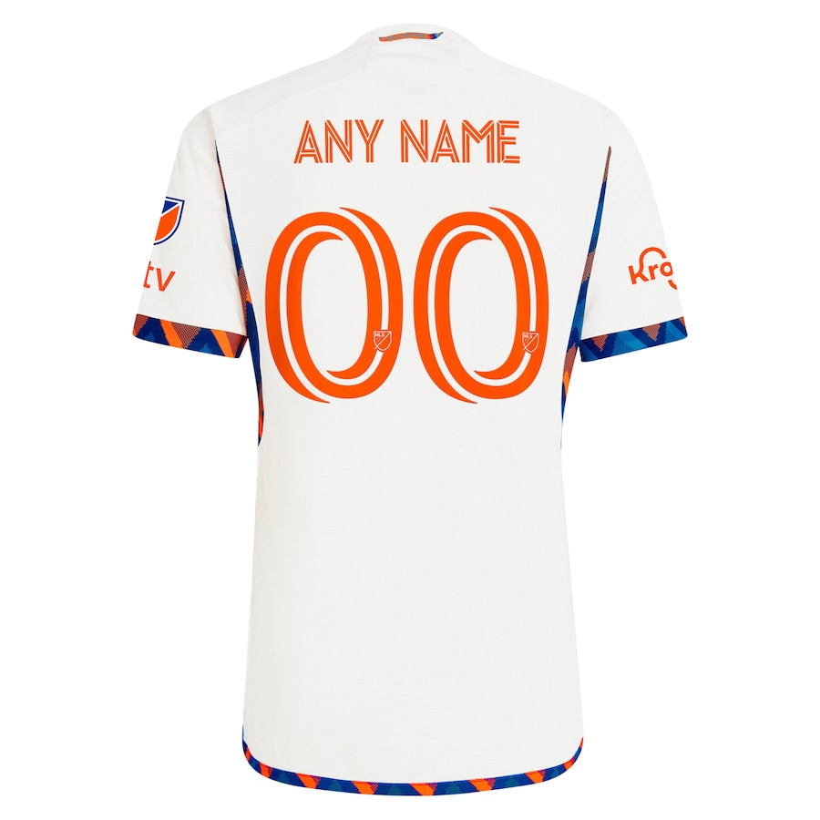 FC Cincinnati adidas 2024 The Canvas Kit Authentic Custom Jersey - White