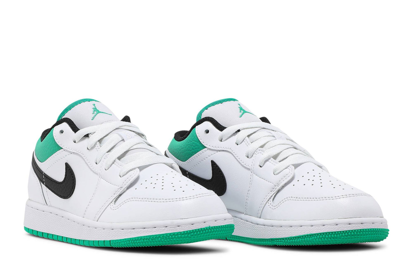 (Grade School) Air Jordan 1 Low ‘White Lucky Green’ 553560-129