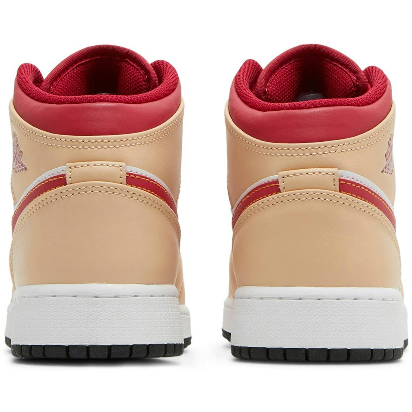 (Grade School) Air Jordan 1 Mid ‘Beige Red’ 554725-201