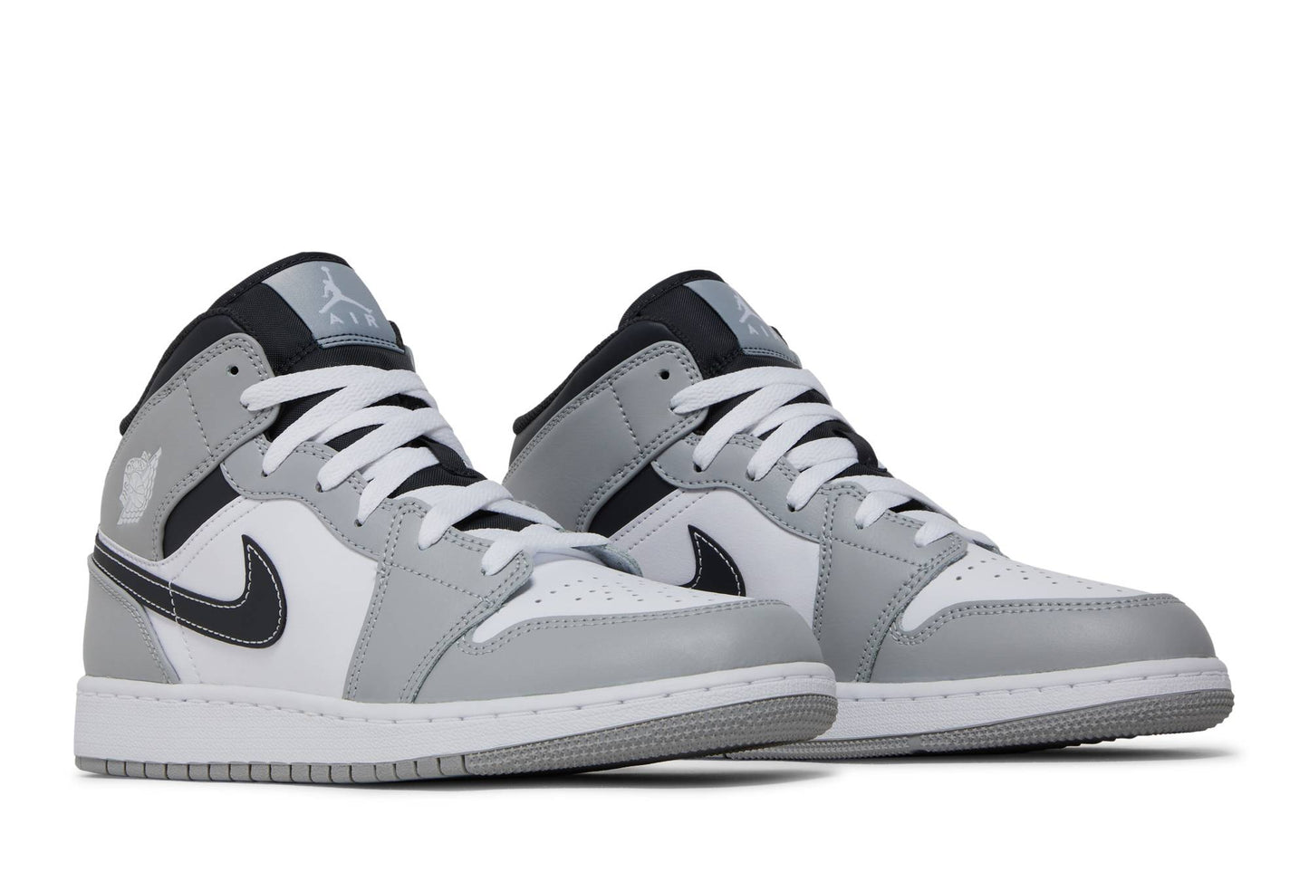 (Grade School) Air Jordan 1 Mid Greyscale 554725-078