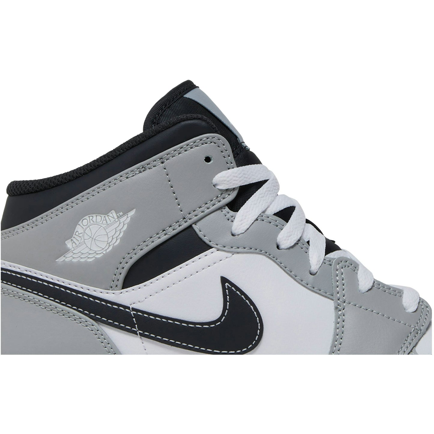 (Grade School) Air Jordan 1 Mid Greyscale 554725-078