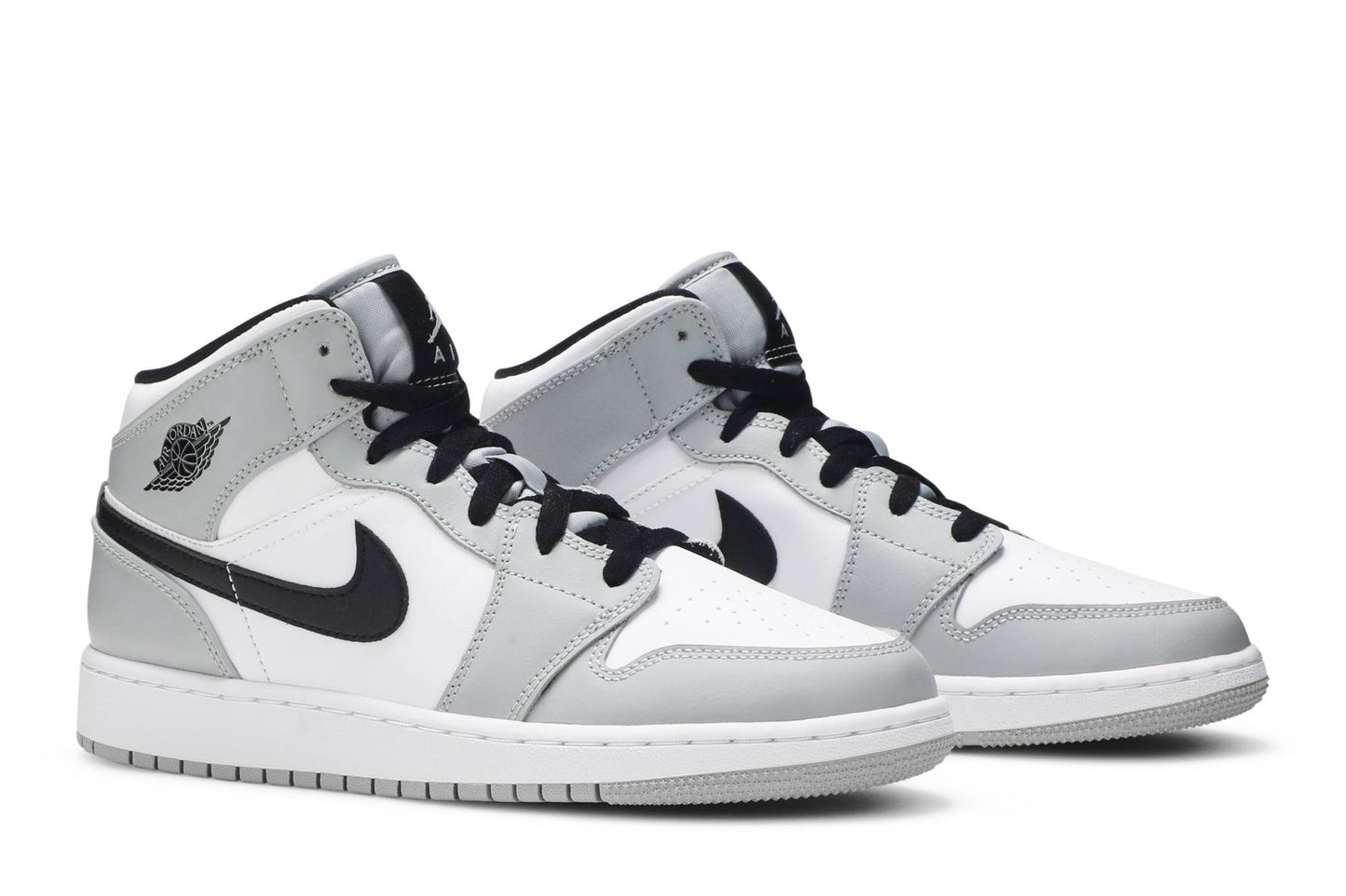 (Grade School) Air Jordan 1 Mid ‘Light Smoke Grey’ 554725-092