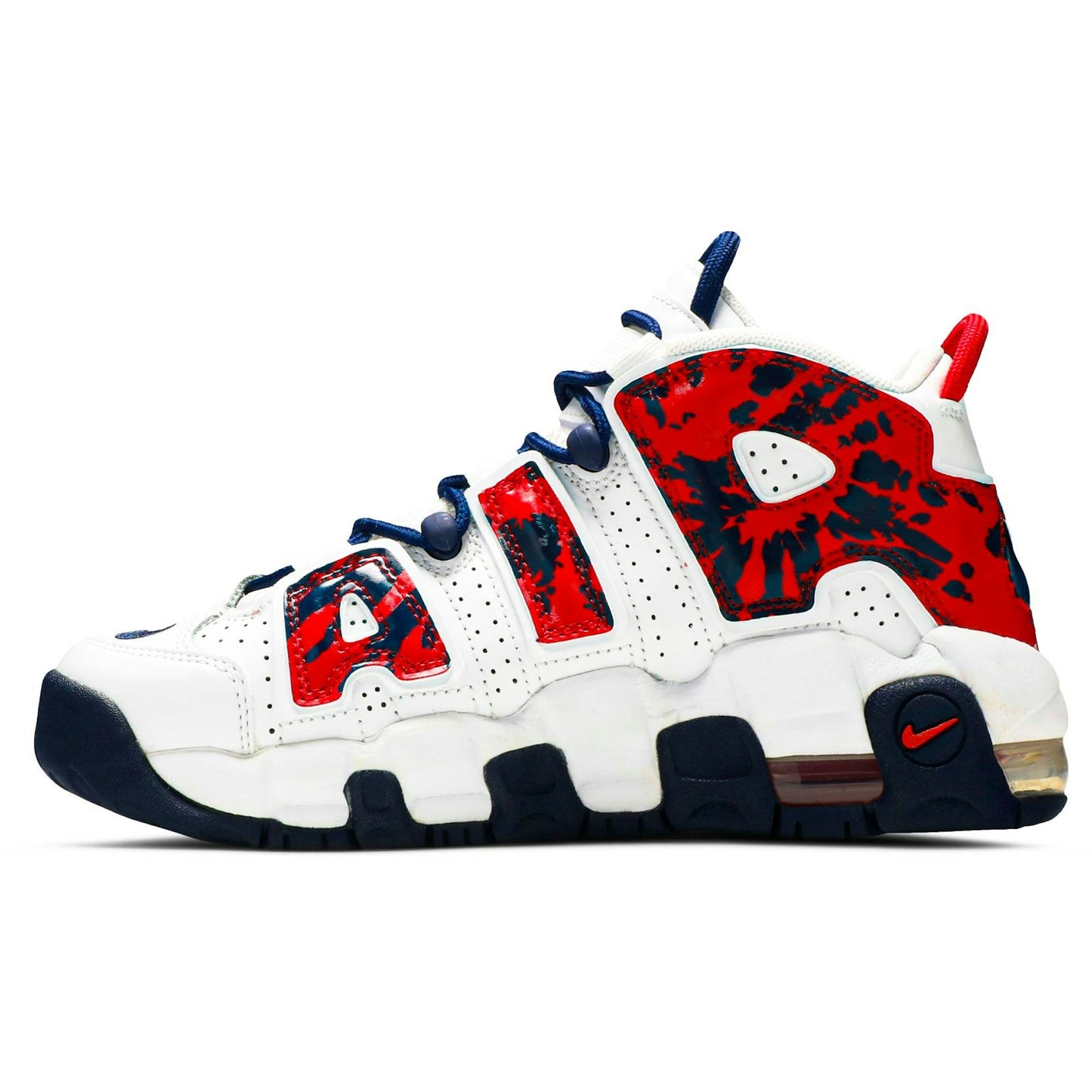 (Grade School) Nike Air More Uptempo ‘White Blue Red Camo’ CZ7885-100