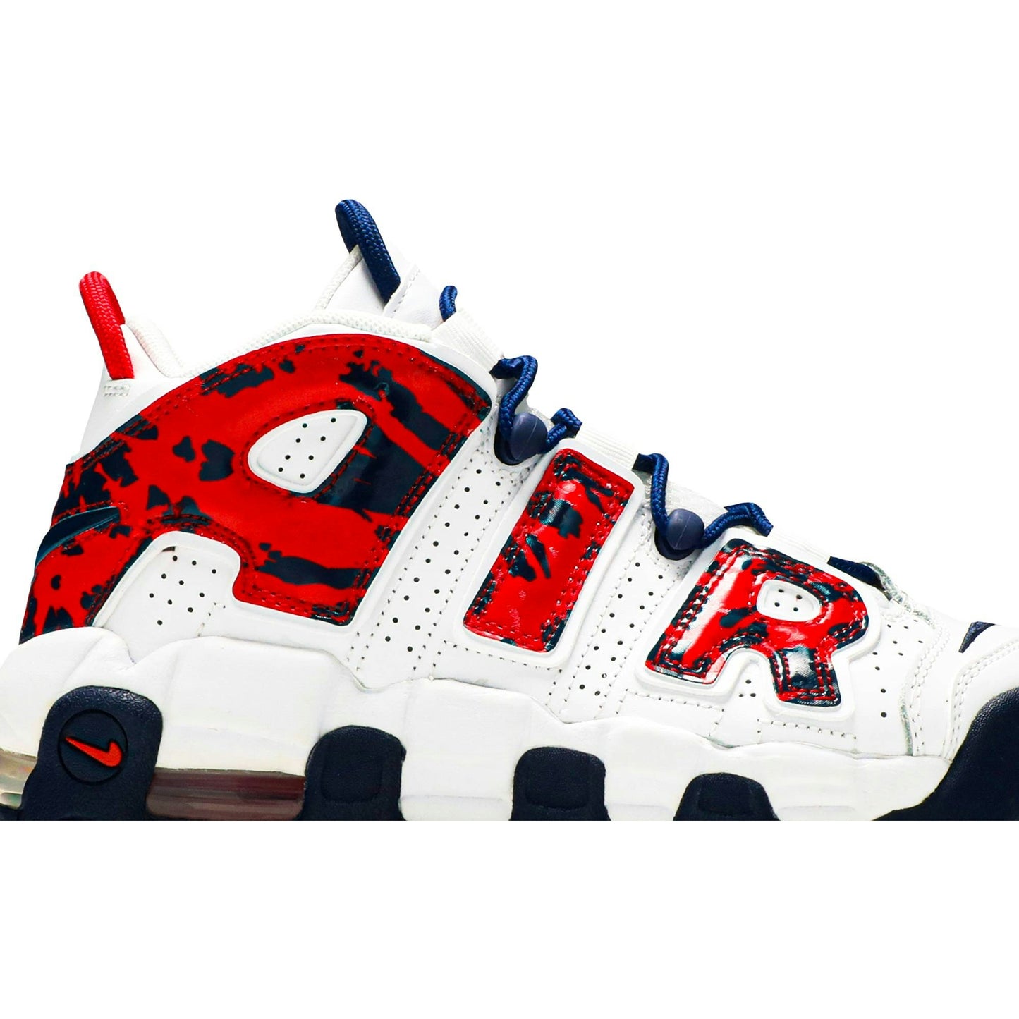 (Grade School) Nike Air More Uptempo ‘White Blue Red Camo’ CZ7885-100