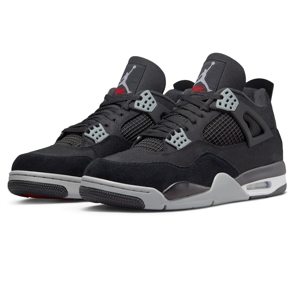 Jordan 4 Retro Black Canvas (GS)