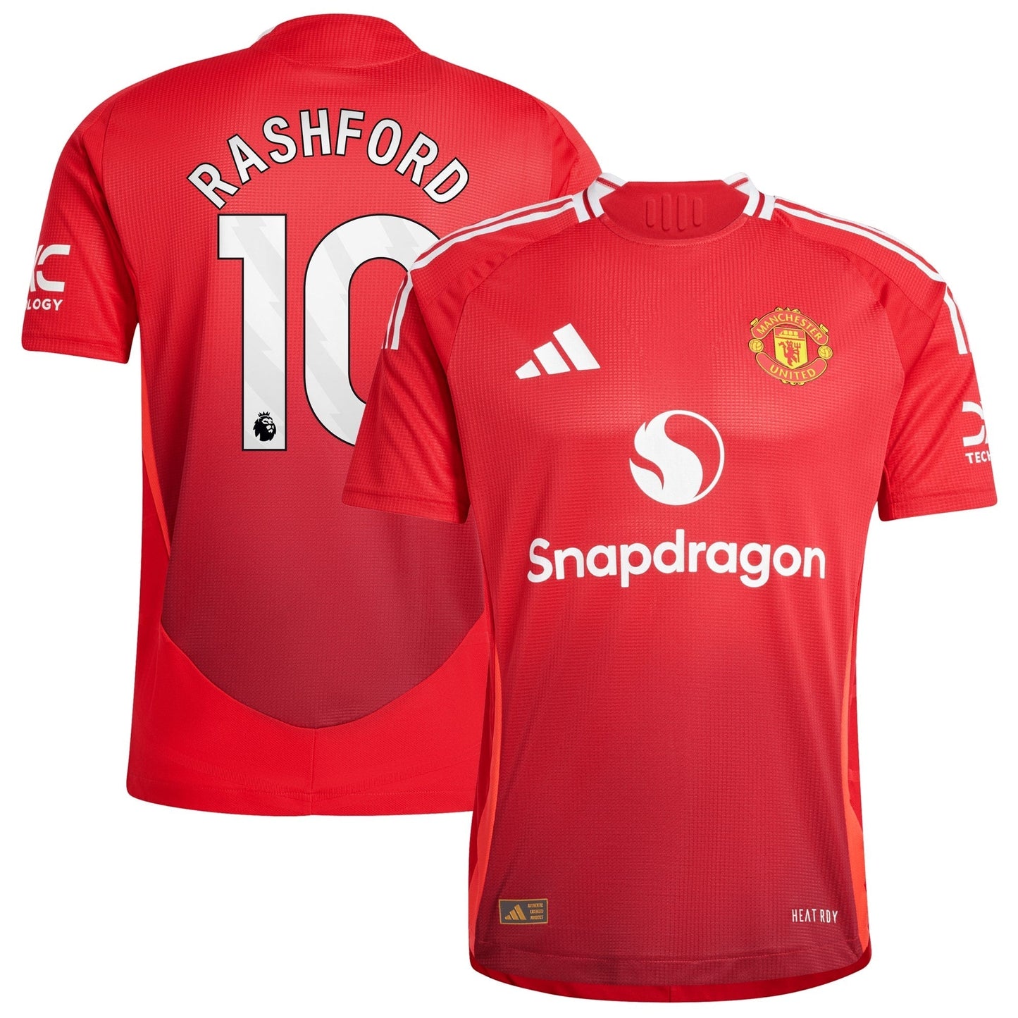 Manchester United adidas Home Shirt 2024-25 with Rashford 10 printing Jersey - Red