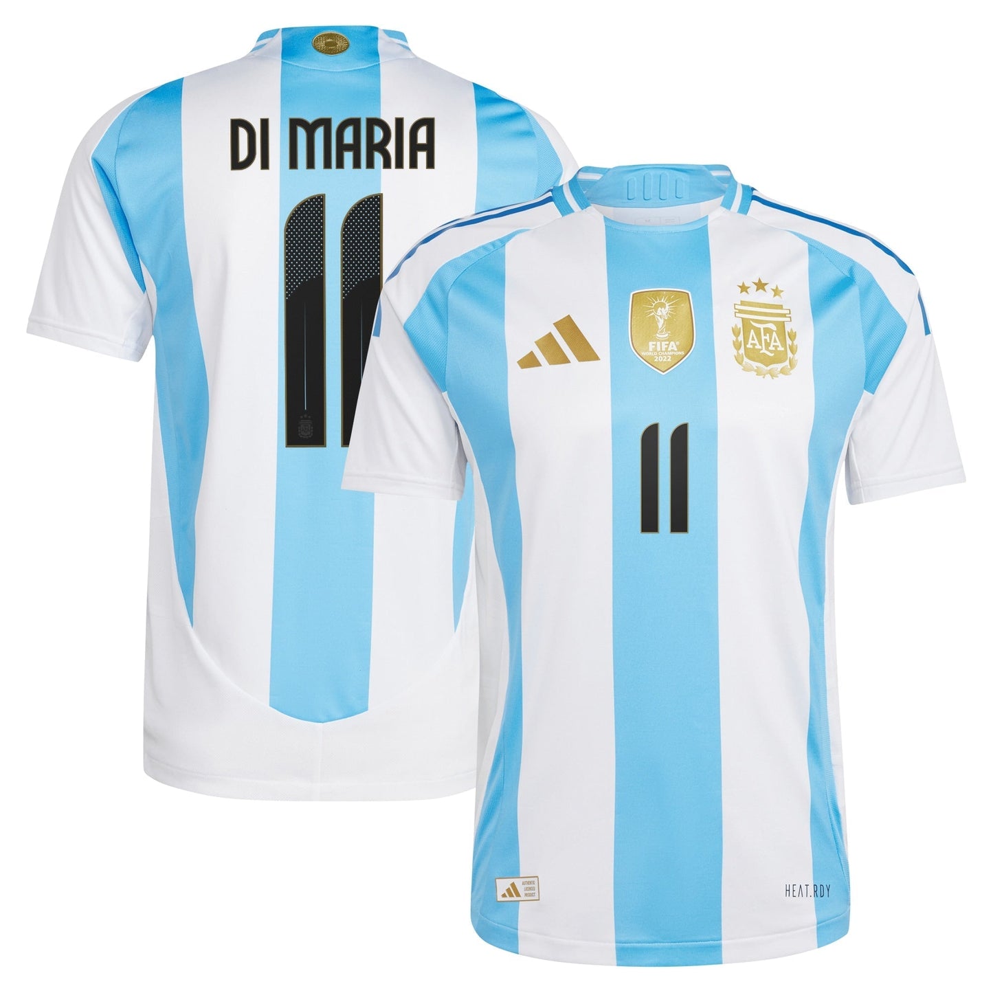 Angel Di Maria Argentina National Team adidas 2024 Home  Jersey - White