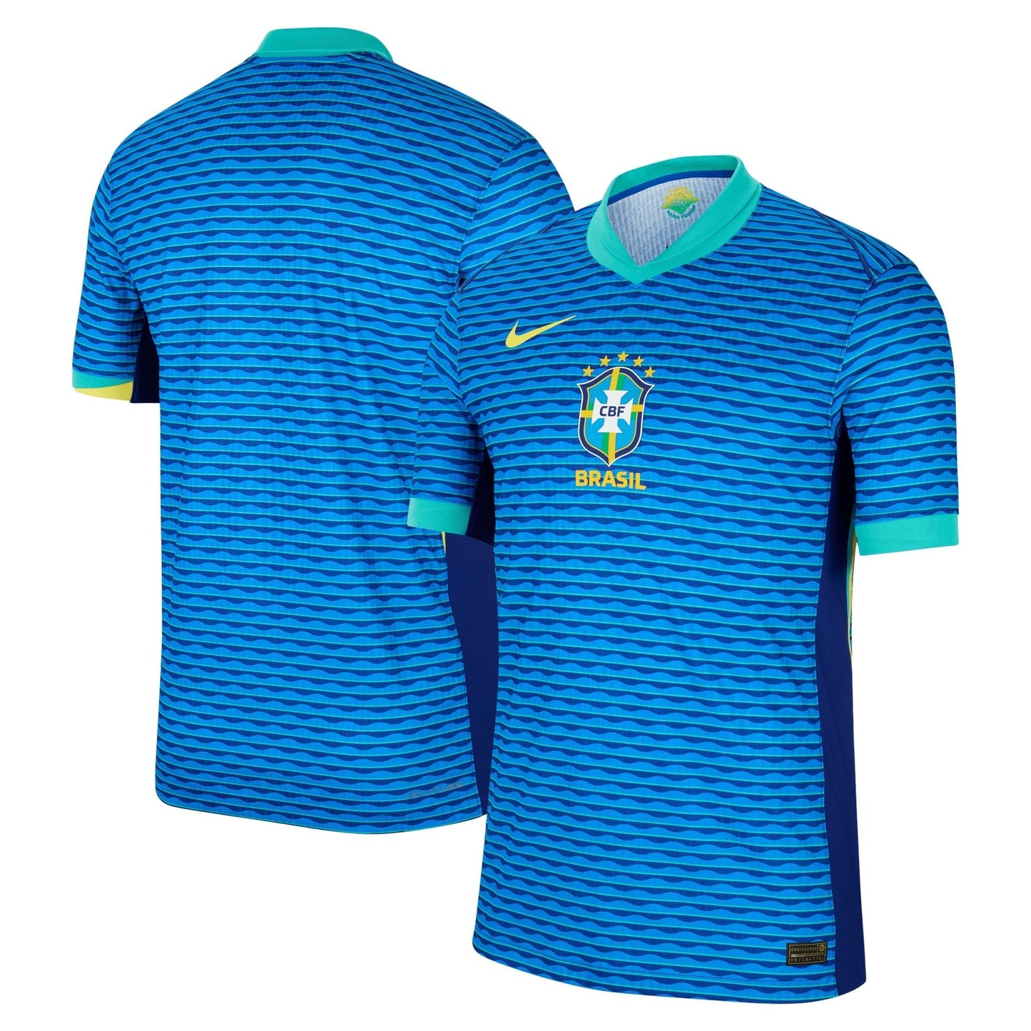 Brazil National Team Nike 2024 Away Match Custom Jersey – Blue