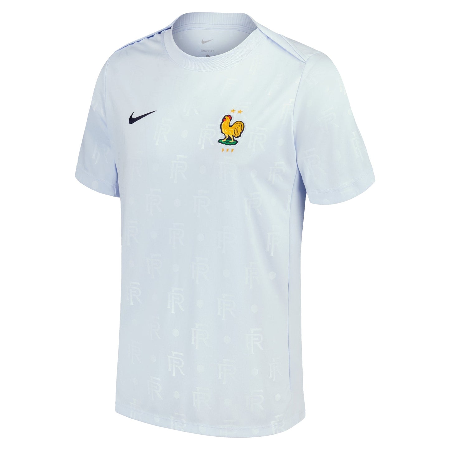 France National Team Nike 2024 Academy Pro Pre-Match Top - Light Blue