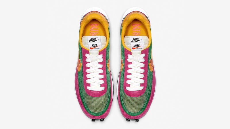 Nike LDWaffle x Sacai Green Pink