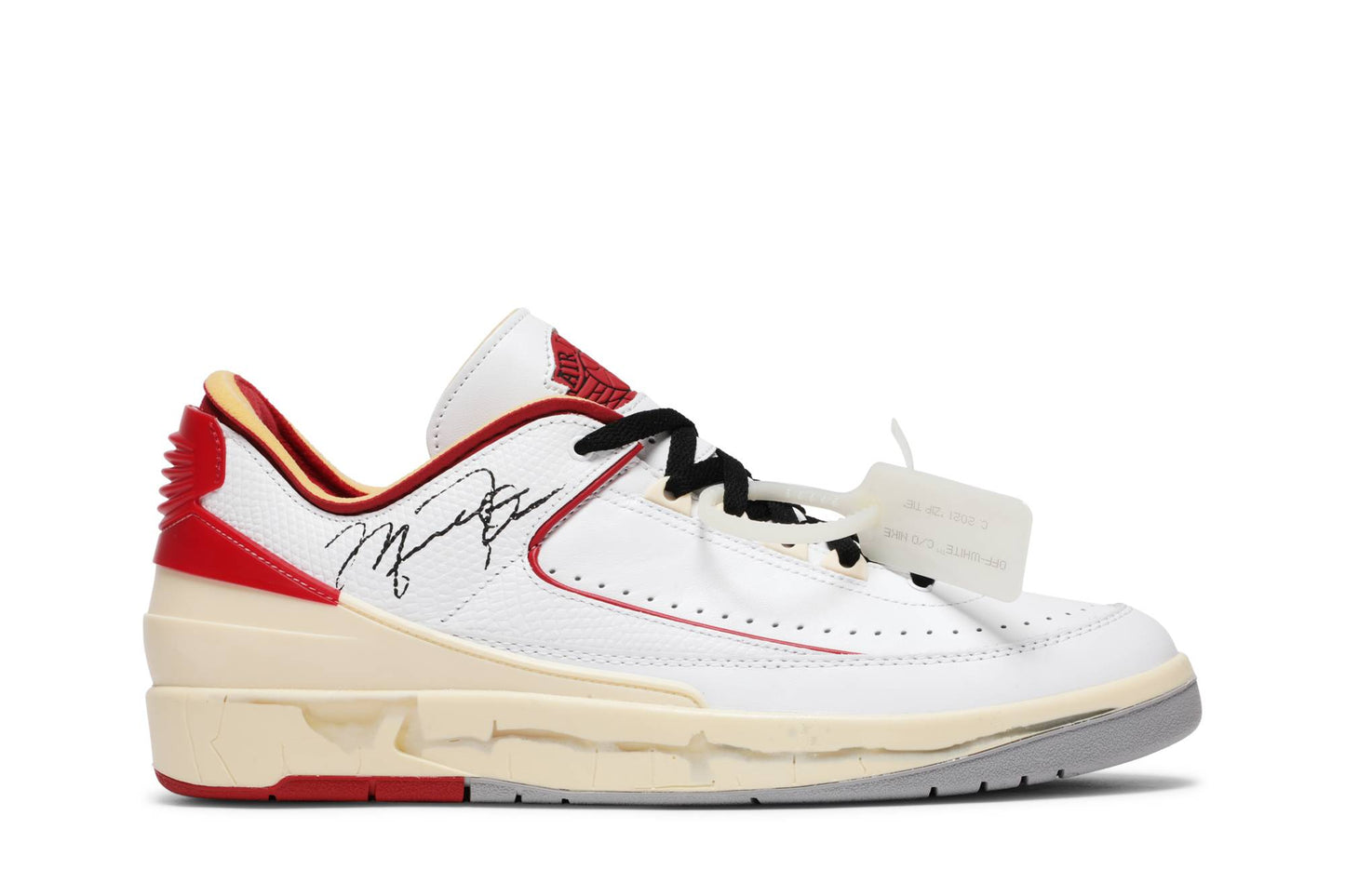 Off-White x Air Jordan 2 Retro Low SP White Red DJ4375-106