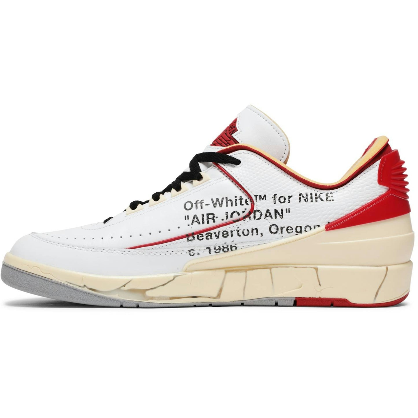 Off-White x Air Jordan 2 Retro Low SP White Red DJ4375-106