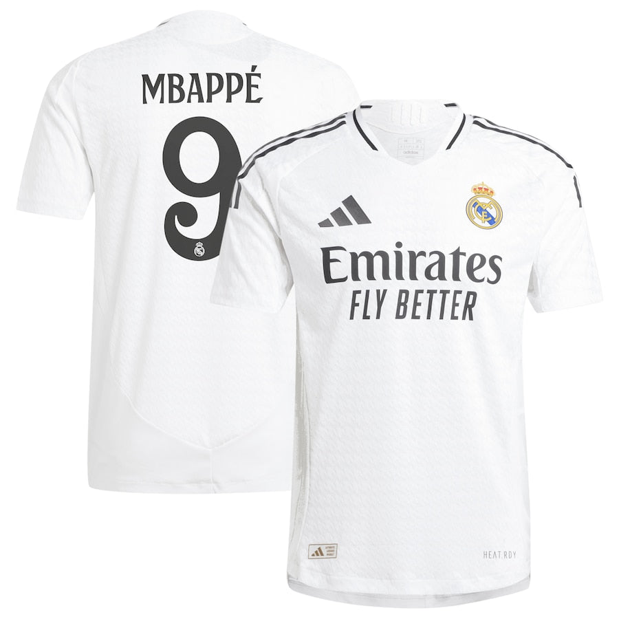 Kylian Mbappé 9 Real Madrid adidas 2024/25 Home Player Jersey - White