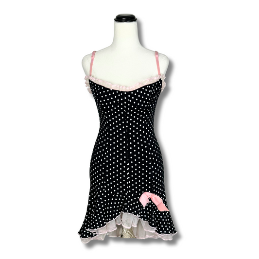 Wheels & Dollbaby Pinup Navy & Pink Mini Dress